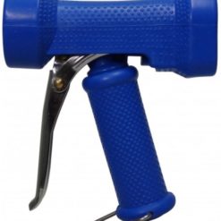 A Sprutpistol Blå - för rengöring i tuff miljö på vit bakgrund.