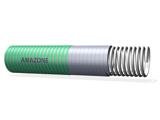 En grön Slang Amazone Grön Ø4" (102mm) slang med ordet anizon på.